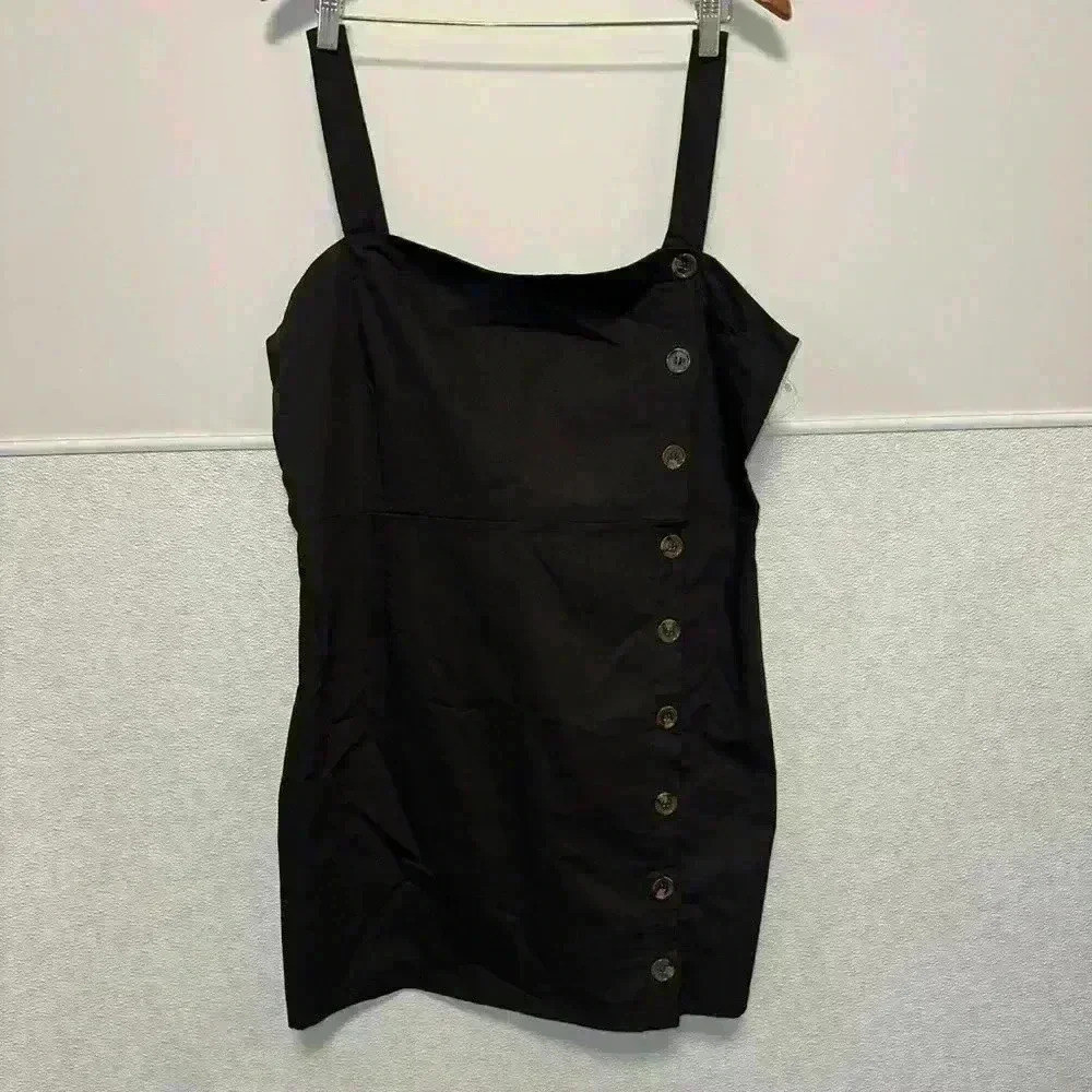 Women's Wishful Park Black Dress / Button Down / XL - Picture 3 of 13